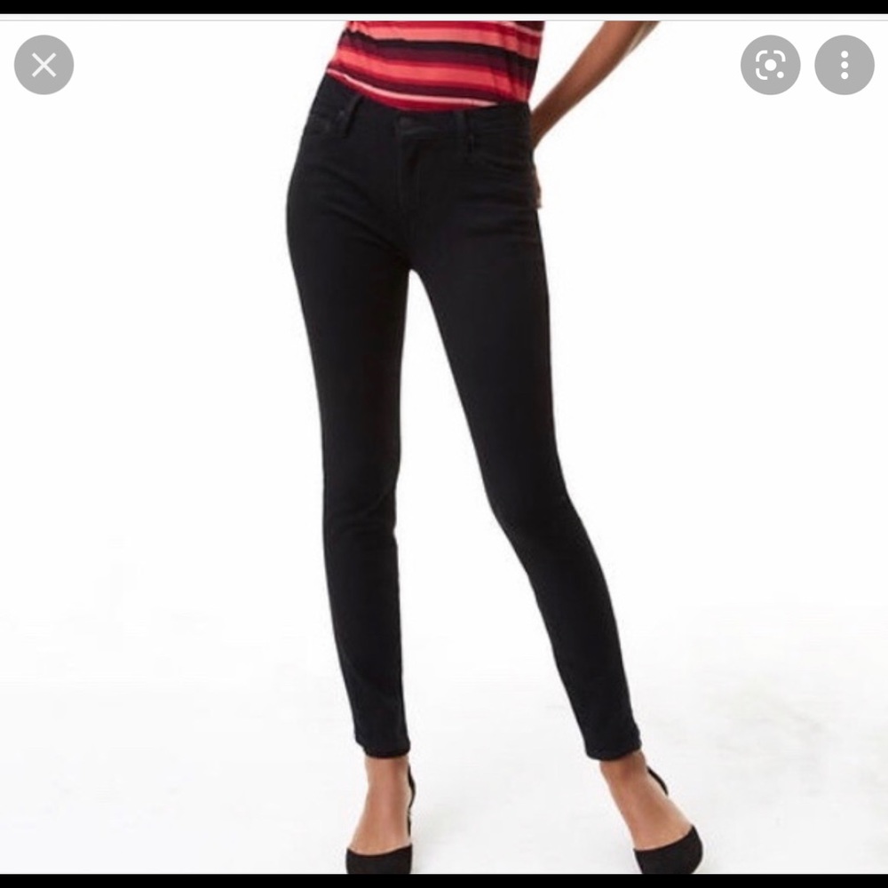 LOFT Black Performance Denim Legging NWT 0P